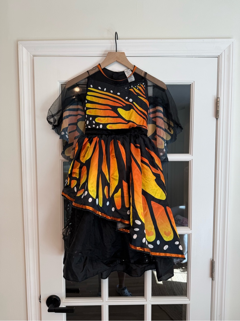 Target Kids Monarch Butterfly Costume Dress - Black, Orange, Yellow